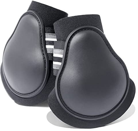 HORZE Pferde Streichkappen Adepto, 2er Set, Schwarz, P