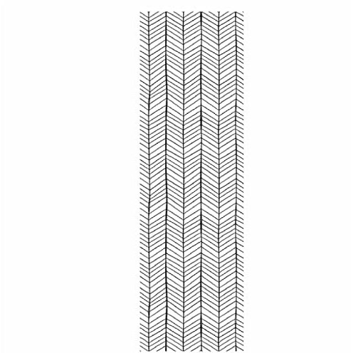 Dostear Klebefolie MöBel Wandtapete 3dtapete Self Adhesive Wallpaper Folie Selbstklebende GroßE Vinyl GläNzend Tapeten FüR KüChentapete Abwaschbar schwarze vertikale Balken 45cm X 200cm