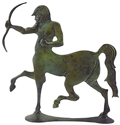 Zentaur echte Bronze Metall Kunst Skulptur Statue handgefertigt in Griechenland