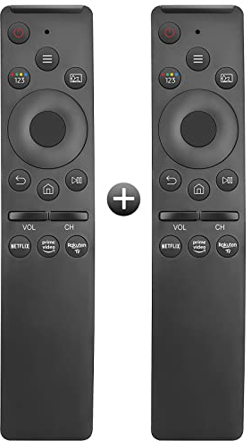 (Pack of 2) Universal Remote Controls for All Samsung TV LED QLED UHD SUHD HDR LCD Frame Curved Solar HDTV 4K 8K 3D Smart TVs, with Buttons for NeIflix, Rakuten TV