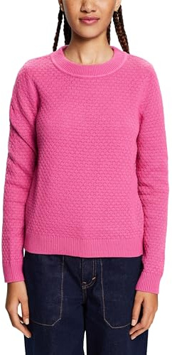 ESPRIT Women's 103EE1I355 Pullover Sweater, 661/PINK Fuchsia 2,