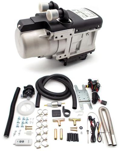 Jieotwice Sanitär Standheizung Diesel Benzin Dual Modus Lufterhitzer Diesel Allzweckheizung Vorwärmen des Motors 12V 5KW YJH-Q6(Set A)