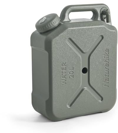 Naturehike Camping Wasserbehälter, 3,17/5,28 Gallonen Tragbarer Wasserbehälter mit Zapfen, Wassertank, Tragbarer Notfall Wasserspeicher Camp Wasserkrug für Camping, Wandern
