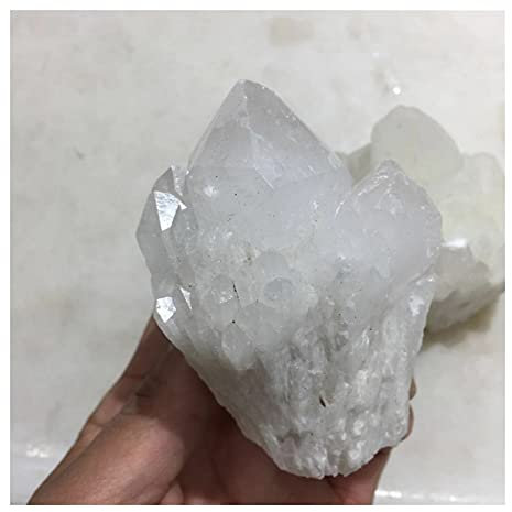 CZAOINCU Beau Cristal de Quartz Clair Naturel Colonne vertébrale Pierre précieuse Fleur Point Pierre décor à la Maison Ornements Collecte à Domicile