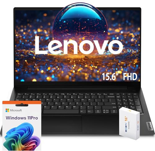 Lenovo New V15 Laptop · 32GB RAM · 1TB SSD · Intel Celeron N4500 Processor · Intel UHD Graphics · 15.6 FHD 1080p Anti-Glare Display · Ethernet RJ-45 · Windows 11 Pro · WOWPC Recovery USB