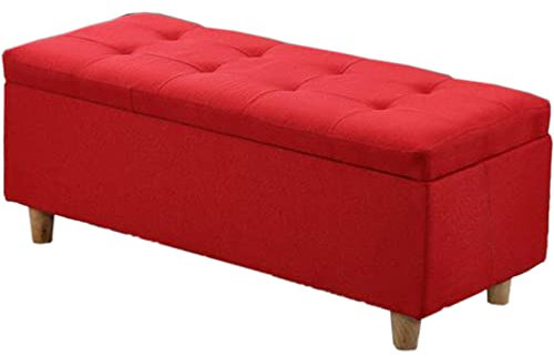 Sgabello ottomano pieghevole con coperchio rimovibile, contenitore multifunzione, per camera da letto, soggiorno, ingresso, altezza 150 x 40 x 40 cm