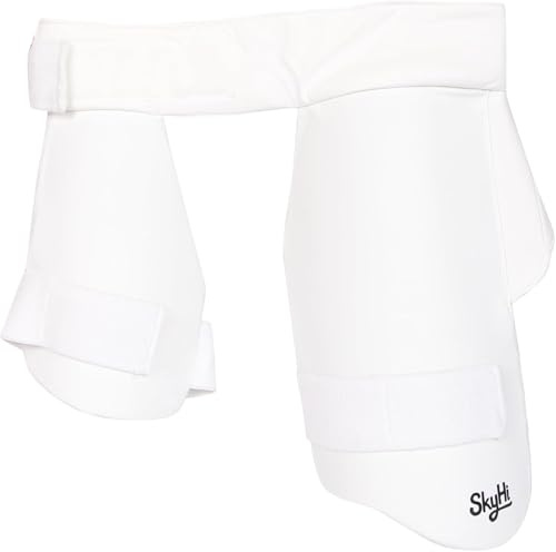 Skyhi Lightweight Cricket Batting Combo Thigh Guard for Cricketer, Cricket Combo Thigh Pads for Men, Youth, Boys, Right and Left Hand Sizes