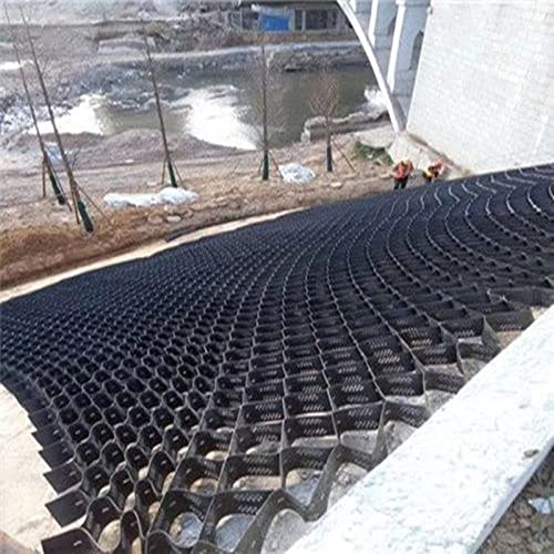 Stabilisateur de Gravier Grille Géo Grille Géodésique Pour Allée En Gravier, 1 2 3 4 5 6 M Grilles De Contrôle De La Boue Allées De Cour Extérieures Pente Ruisseau Berge Pavage Mesh(20x27ft/6x8.5m)