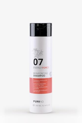 Puring Energizing Shampoo 300 ml, anticaduta e rivitalizzante, giallo