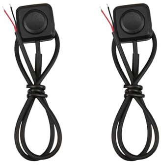 2 Piezas Interruptor Pulsador Momentáneo de 12 V, Botones Bocina ON/Off | 300 mm Mini Interruptor de BotóN de Montaje en Superficie para Control Industrial,Experimentos Electrónicos, Equipo Médico
