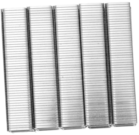 Hemobllo 5 boîtes Boîtes Agrafes Porte Type Clous Renforcés Métal Argenté pour Agrafeuse Pneumatique Usage Menuiserie Cadre Photo Fixation Porte