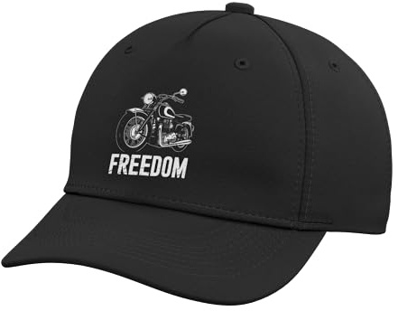 Classic Vintage Motorcycle Motorbike Biker Men Women Adjustable Printed Baseball Hat, Black