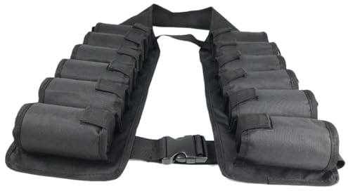 Abaodam Biergürtel mit 12 Taschen aus Robustem Canvas Verstellbarer Taillenriemen und Schnallendesign Bequeme Dicke und Kratzfest für Outdoor Ausflüge und Klettern