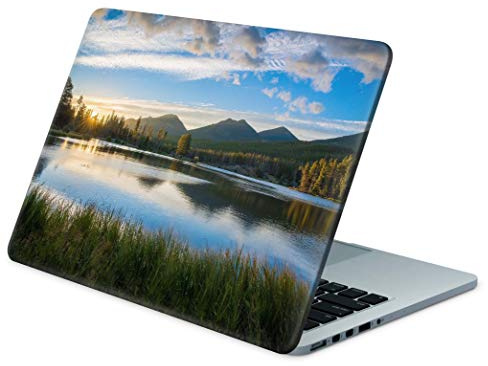 Skins4u Folie Sticker Skin Vinyl Aufkleber mit farbenfrohen Motiven für bis 17.3 Zoll 42x30cm Laptop Skin Decal Cover Lake