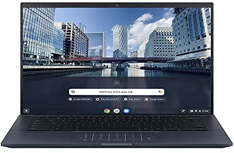 ASUS Touchscreen Full HD 400nits Chromebook CX9400CEA Laptop (Intel Core i7-1165G7, 16G RAM, 512GB PCIe SSD, Backlit Keyboard, Chrome OS) Includes Sleeve, + Wireless Mouse