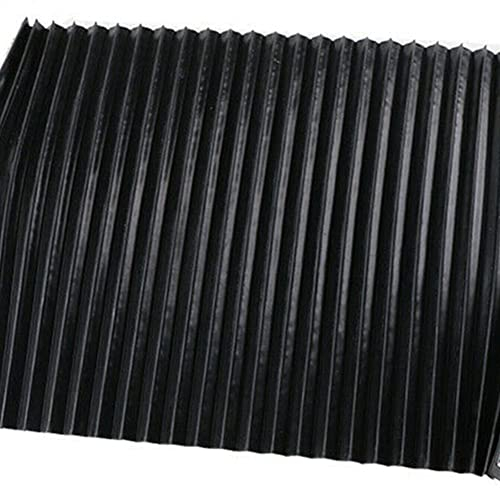 SPORTARC CNC-Maschinenschutz, Staubtuch, Fräsmaschine, flexibel, schützend, flach, Akkordeon-Faltenbalg-Abdeckung, Werkzeug, Schwarz, 265 mm
