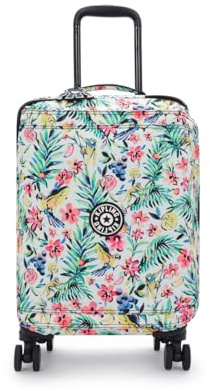 Kipling Spontaneous S Small Cabin Size Wheeled Luggage, Carry On, Cocktail Floral (Orange)