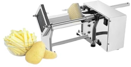 Máquina cortadora de patatas fritas eléctrica multifuncional para uso comercial en el hogar, máquina cortadora automática de patatas fritas,13mm