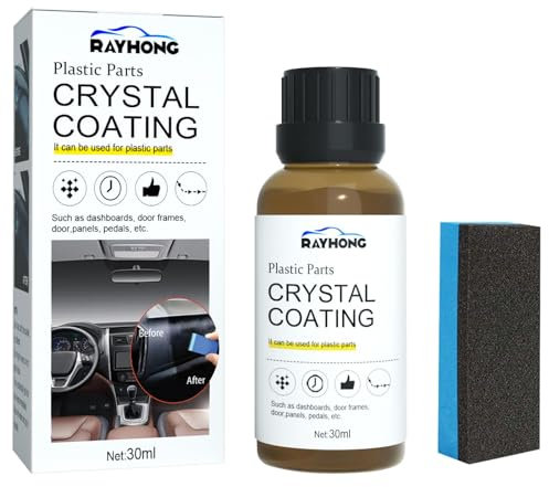 Car Plastics Restorer, 2025 New Kunststoffteile Kristalline Beschichtung, Auto-Kunststoff-Restaurator, Car Plastics Restorer, Crystal Coating Kunststoff, Auto-Plastikteile-Renovierungsmittel (1PCS)
