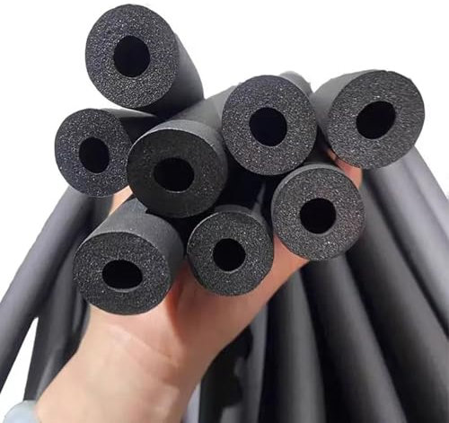 Rohrisolierung ID 13.0mm 16mm 20mm 25mm 32mm 43.0mm Flexible Kautschuk Isolierschlauch Länge 1.7m/1.8m Frostschutzisolierrohr(43.0mmx20mmx1.8m)