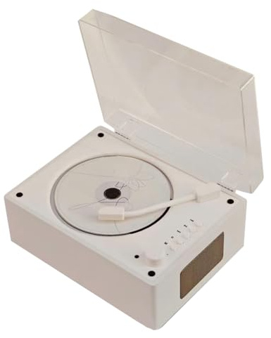 Wrtysully Retro CD-spelare uppladdningsbar stöd CD BT USB 3,5 mm AUX bärbar CD-spelare Bluetooth-kompatibel 5.0 hem musikspelare B