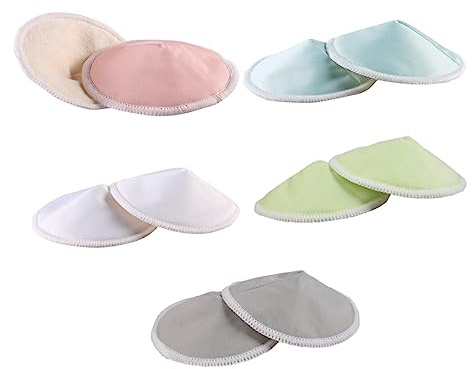QUMIIRITY 10stücke Stilleinlagen Schalenförmig Waschbar Atmungsaktiv Anti-galaktorrhoe-pad Stillpad Schutz-galaktorrhoe Pads Still Pads