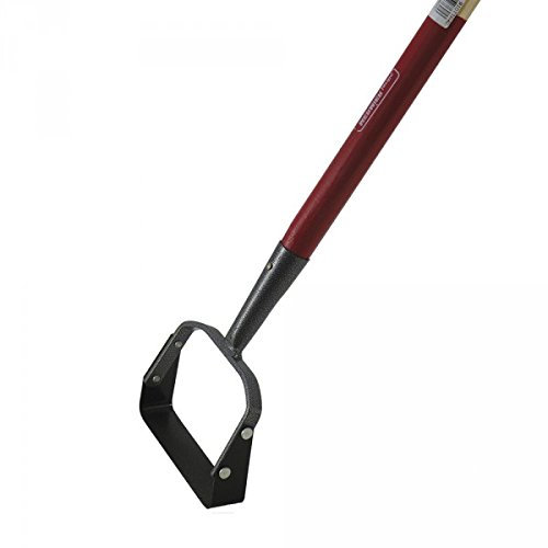 Grattoir de jardin - Avec manche bois 1,3 m, 14 cm