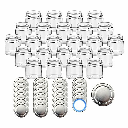 gouveo 48er Set Einmachgläser 220 ml Klassik mit Schraub-Deckel TO66 Deep silberfarben BLUESEAL - Vorratsgläser mit Drehverschluss - Marmeladengläser, Einkochgläser, Gewürzgläser, Einkochgläser