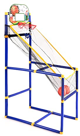 M.Y Portable Indoor/Outdoor Basketball Stand, Net, Hoop, Backboard, Adults Children Exercise Sport Fun