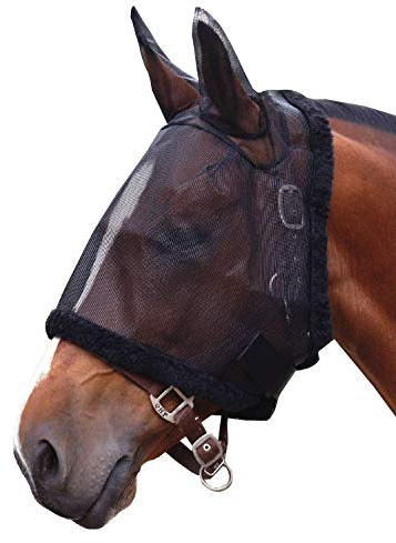 NETPROSHOP Fliegenmaske mit Ohren tragbar ohne Halfter Shetty, Pony, Fohlen Pony/Cob/Full