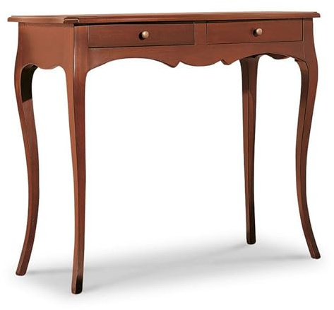MilaniHome.it - Consolle in Legno Massello 95x41x80di coloreTinta Noce