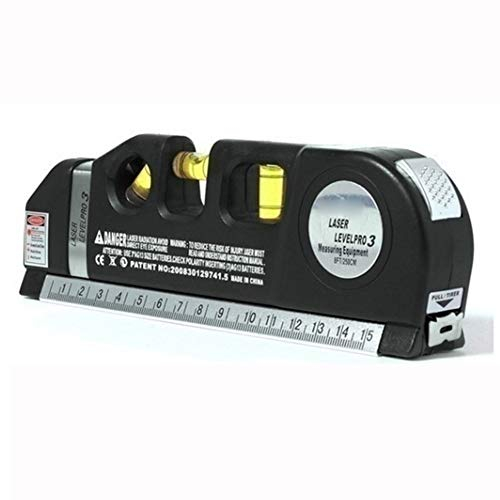 Laser-wasserwaage Laser-messlinie mit 8ft Justiertem Standard-lineal und Metrischen Linealen, Mehrzweck-laser-messlinie mit 2,5 M Maßband