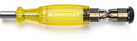 B Swiss Tools Bit Handhalter Schraubenzieher, Bitmagazin, 6464.Yellow