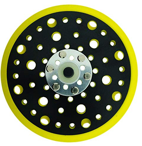 SabreCut 1pc OSSCDA001 150mm 54 Hole Medium Orbital Sander Backing Pad | Compatible with Mirka CEROS DEROS, medium hook and loop pad holds abrasives securely for consistent sanding