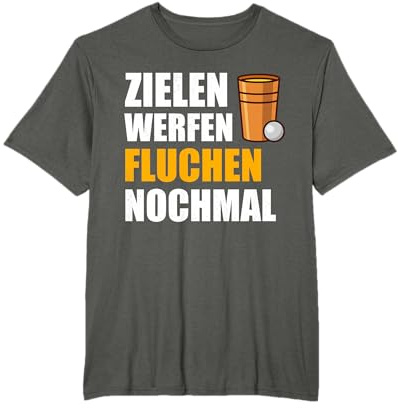 Beerpong König Bierpong Zielen Werfen Nochmal Bierpong T-Shirt