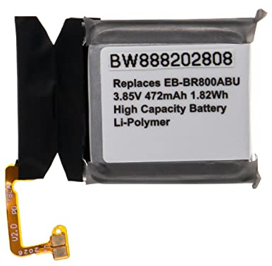 vhbw batteria compatibile con Samsung Galaxy 46mm smartwatch orologio bracciale fitness (472mAh, 3,85V, Li-Poly)