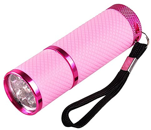 Torcia per Unghie, Lampada per Essiccatori per Unghie in Gel Mini Luce LED UV per Smalto Unghie Portatile Luci per polimerizzazione Torcia con 9 Perle di Luce LED (Rosa)