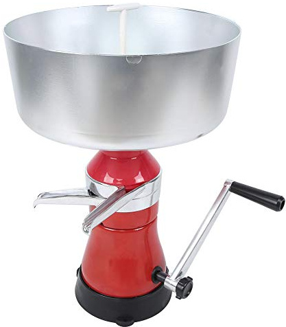 Kadimendium Separador de Leche, Separador de Nata Manual Fácil de Limpiar, Eficiente y Duradero para Uso Doméstico y Granjas Lecheras