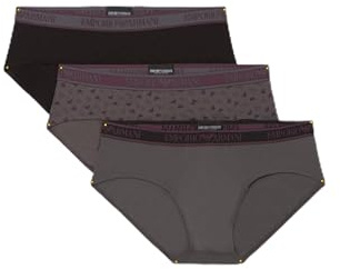 Emporio Armani Herren CORE Logoband 3-Pack Brief Slip, Nero/ST MAGN/Magnete,