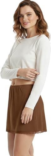 Trifolium Premium Cooling Half Slip for Women Petticoat 16 Amber Factory Label S (1835-16IN-S-CH)