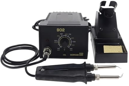 Kit stazione saldante con display digitale Pinzetta SMD Da 75 W Stazione Di Saldatura Ferro 902 Termostato Di Controllo A Temperatura Regolabile Antistatico ESD, Stazione Di Saldatura For Pinzette Ris