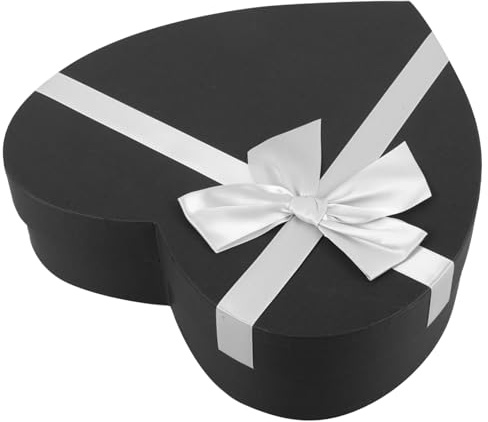 FRCOLOR Kasten Geschenkbox Herz Klarsichtboxen Mit Bändern Digitale Karte Fotoalbum Transparent Halskette Boxen Kartons Mit Deckel Kleine Kisten Ästhetische Raumdekoration Papier
