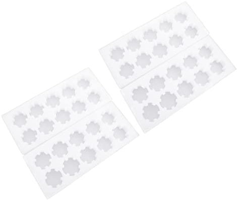 Tofficu 2 Juegos De Cajas Para Almacenar Huevos De 10 Unidades, Material De Espuma a Prueba De Golpes, Livianas y Seguras, Compartimentos Independientes Para Protección, Aptas Para Hogar y Restaurante