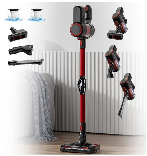 LRF-yxkj Aspira E Lava Pavimenti Casa 5 in 1 Portatile, 200ml Serbatoio dell’acuqa Aspirapolvere Senza Filo per Pavimento Tappeti Animali e Gli Interni delle Auto