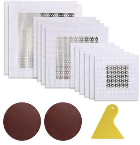 Parches autoadhesivos para reparación de paredes, 15 unidades, 2 4 y 6 pulgadas, de aluminio, para reparación de paneles de yeso, kit de pared con espátula y papel de lija, relleno de agujeros de