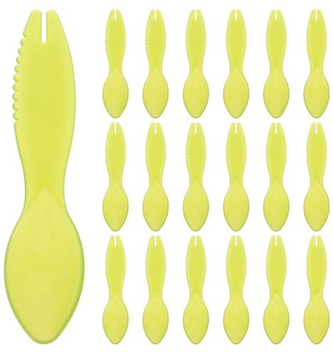 SHINEOFI 20 pièces Cuillère à Kiwi Ergonomique Ustensile de Cuisine Multifonction pour Creuser et Couper Fruits Cuillère Creuser Kiwi Douce et Réutilisable Outil Pratique pour Découpeur