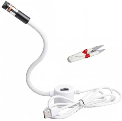 Luz Láser De Posicionamiento Magnético Para Acolchado De Máquina De Coser, Guía Láser Para Costura Recta, Guía Láser Ajustable, Herramienta De Ayuda Para Acolchado De Precisión Manos Libres(Cross)