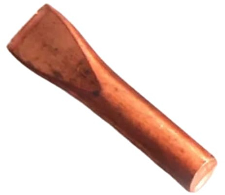 Pointe de fer à souder 500 W pour pistolets à souder électriques haute puissance, pointe de rechange en cuivre pur chauffant externe avec tête plate courbée et bord de coupe, adaptée pour le soudage
