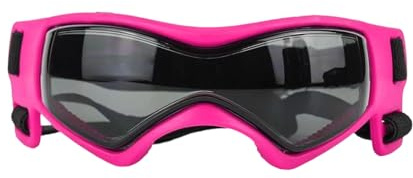Schutzbrille für Hunde – Welpen-Sonnenbrille für Outdoor-Spaß, UV-Schutz, Wind-, beschlagresistent, Augenbekleidung, Verstellbarer Riemen, Bequeme Passform, Motorradfahren, Spaziergänge