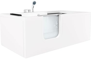 Seniorenwanne mit Tür S15-EH-L 160x85cm Einhebelmischer